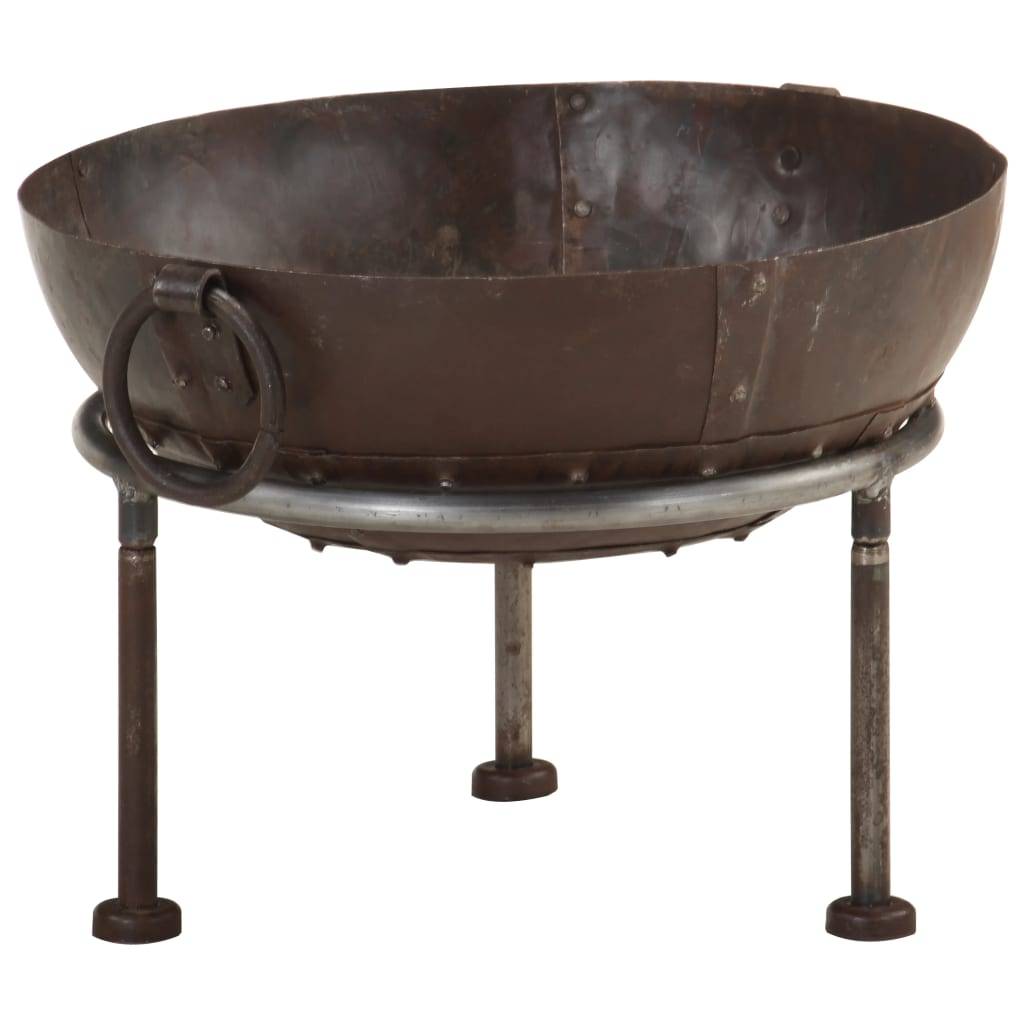 ComfortXL - Brasero Foyer de Jardin en Fer Style Rustique Aspect Rouillé Ø 40 cm Brun – ComfortXL Outdoor Living - Image 1