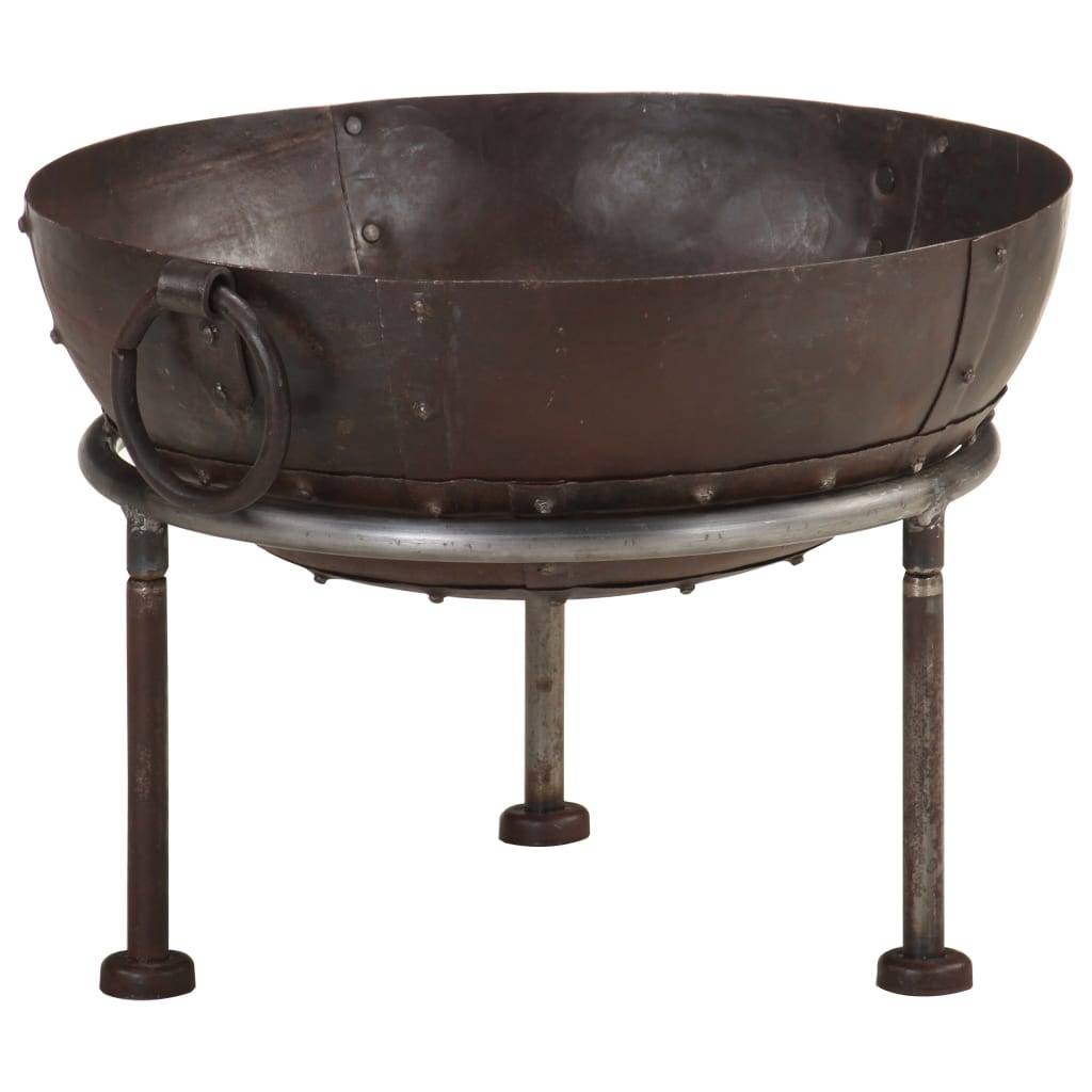 ComfortXL - Brasero Foyer de Jardin en Fer Style Rustique Aspect Rouillé Ø 40 cm Brun – ComfortXL Outdoor Living - Image 10