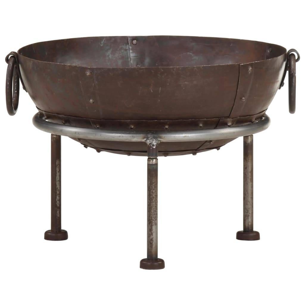 ComfortXL - Brasero Foyer de Jardin en Fer Style Rustique Aspect Rouillé Ø 40 cm Brun – ComfortXL Outdoor Living - Image 2
