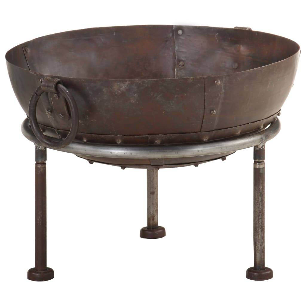 ComfortXL - Brasero Foyer de Jardin en Fer Style Rustique Aspect Rouillé Ø 40 cm Brun – ComfortXL Outdoor Living - Image 9