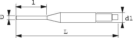 Chasse-goupilles long 6,9 mm SAM - 7-70A - Image 2