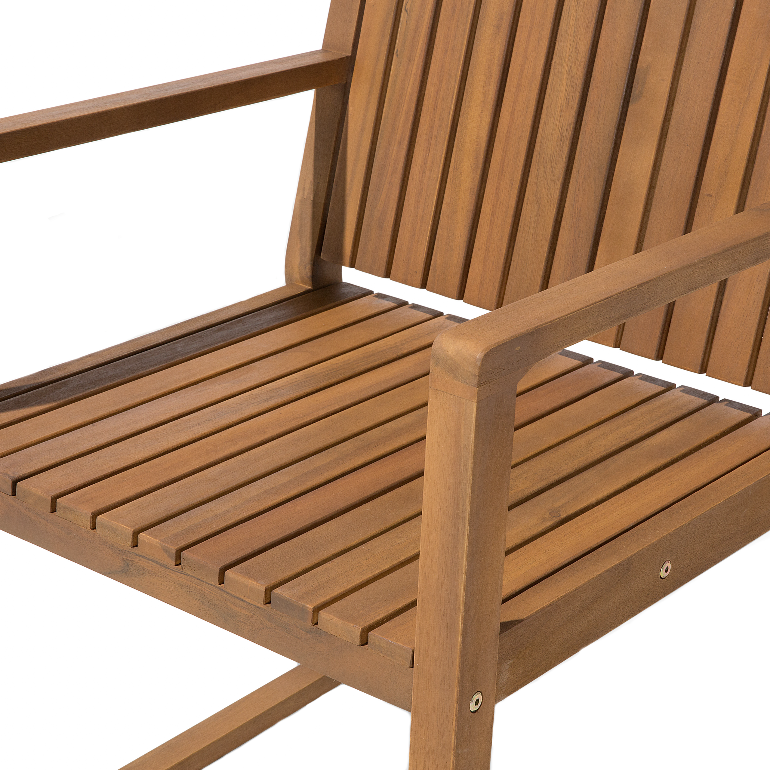 Beliani - Ensemble de Salle à Manger de Jardin en Bois d'Acacia Clair Table et 6 sièges Résistant aux intempéries Design classique - Image 10