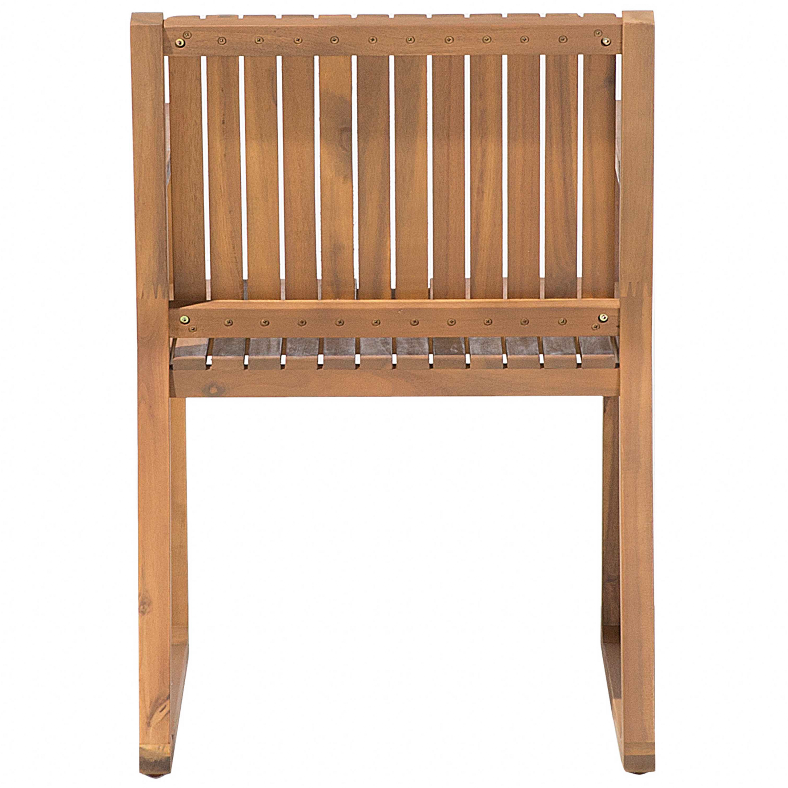 Beliani - Ensemble de Salle à Manger de Jardin en Bois d'Acacia Clair Table et 6 sièges Résistant aux intempéries Design classique - Image 9