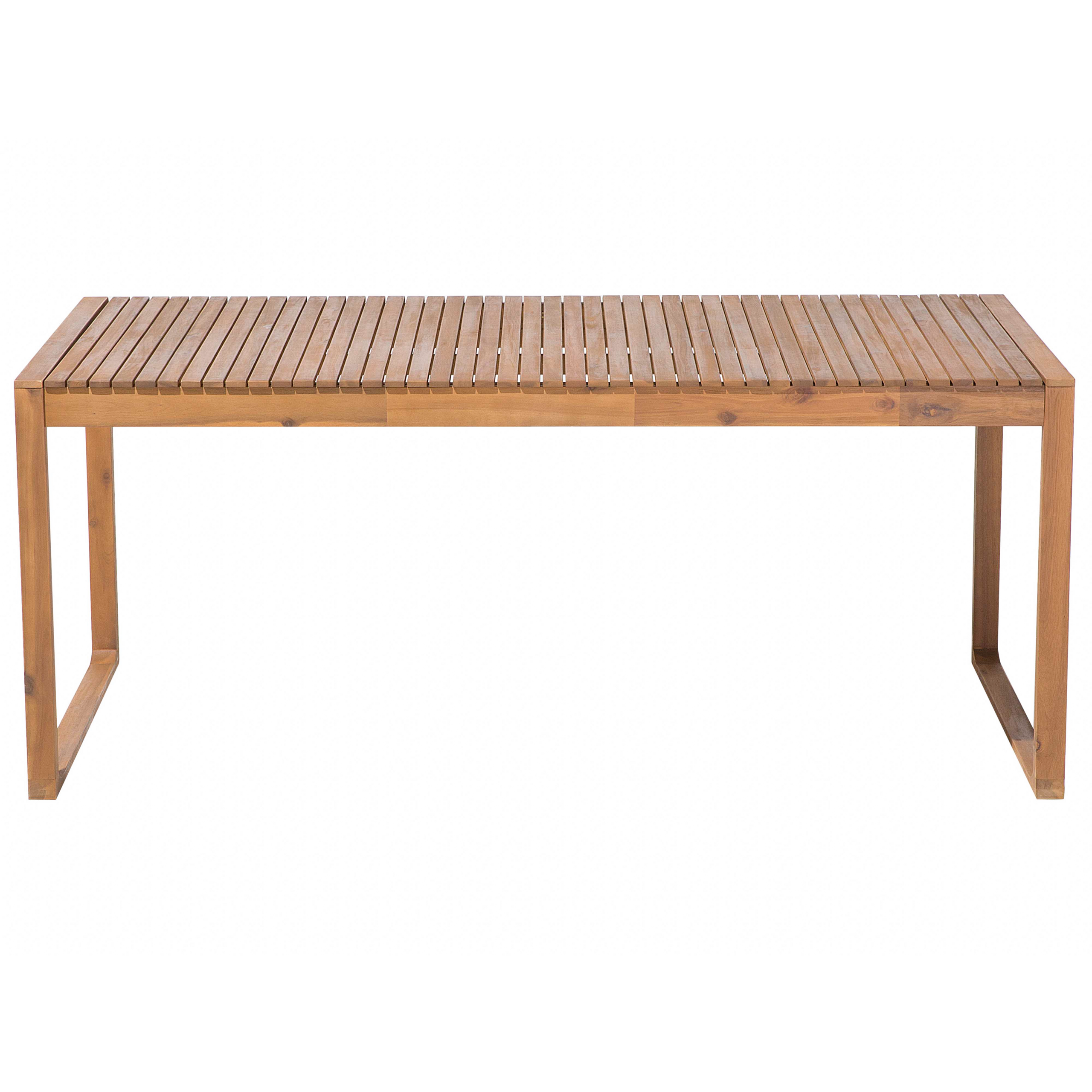 Beliani - Ensemble de Salle à Manger de Jardin en Bois d'Acacia Clair Table et 6 sièges Résistant aux intempéries Design classique - Image 5