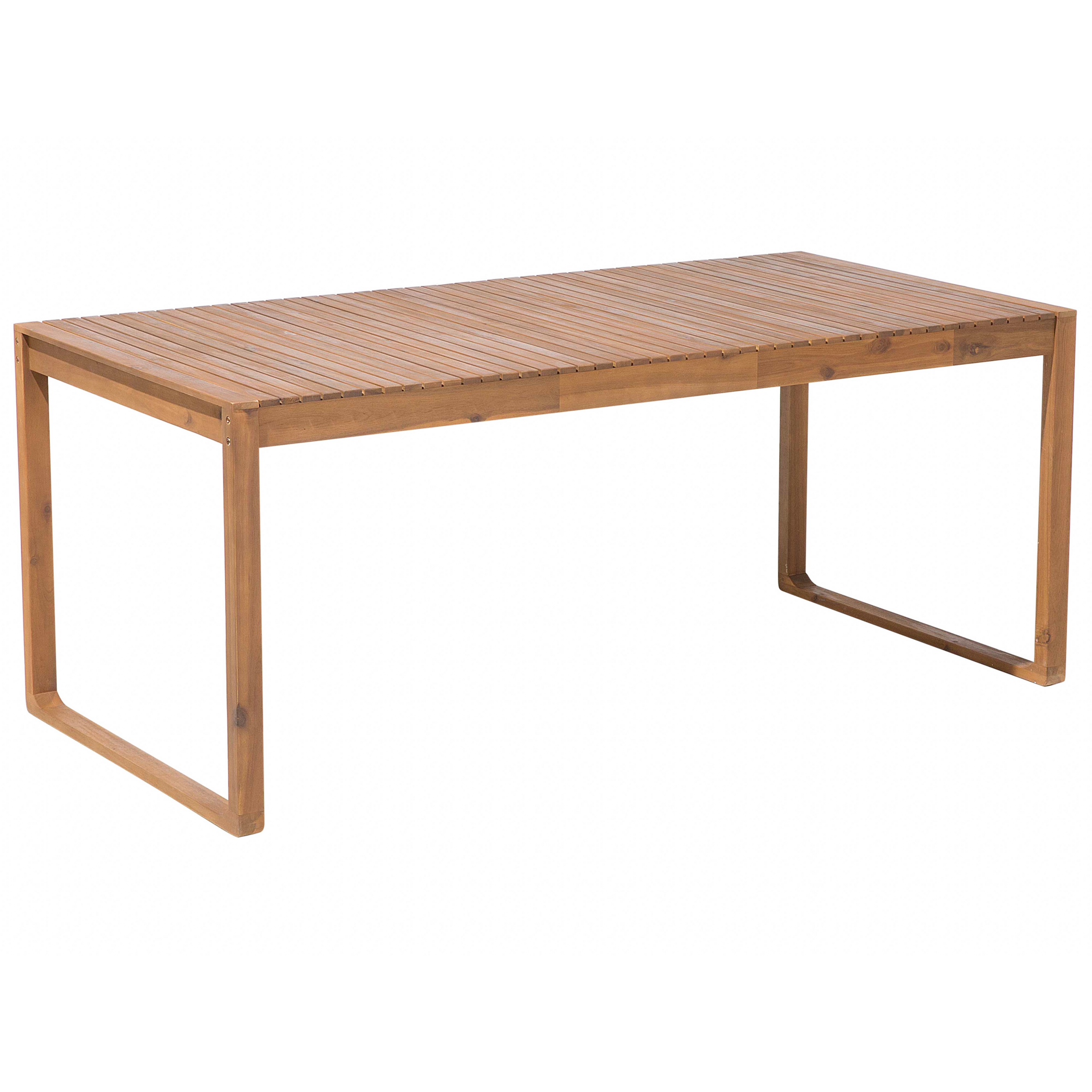 Beliani - Ensemble de Salle à Manger de Jardin en Bois d'Acacia Clair Table et 6 sièges Résistant aux intempéries Design classique - Image 4