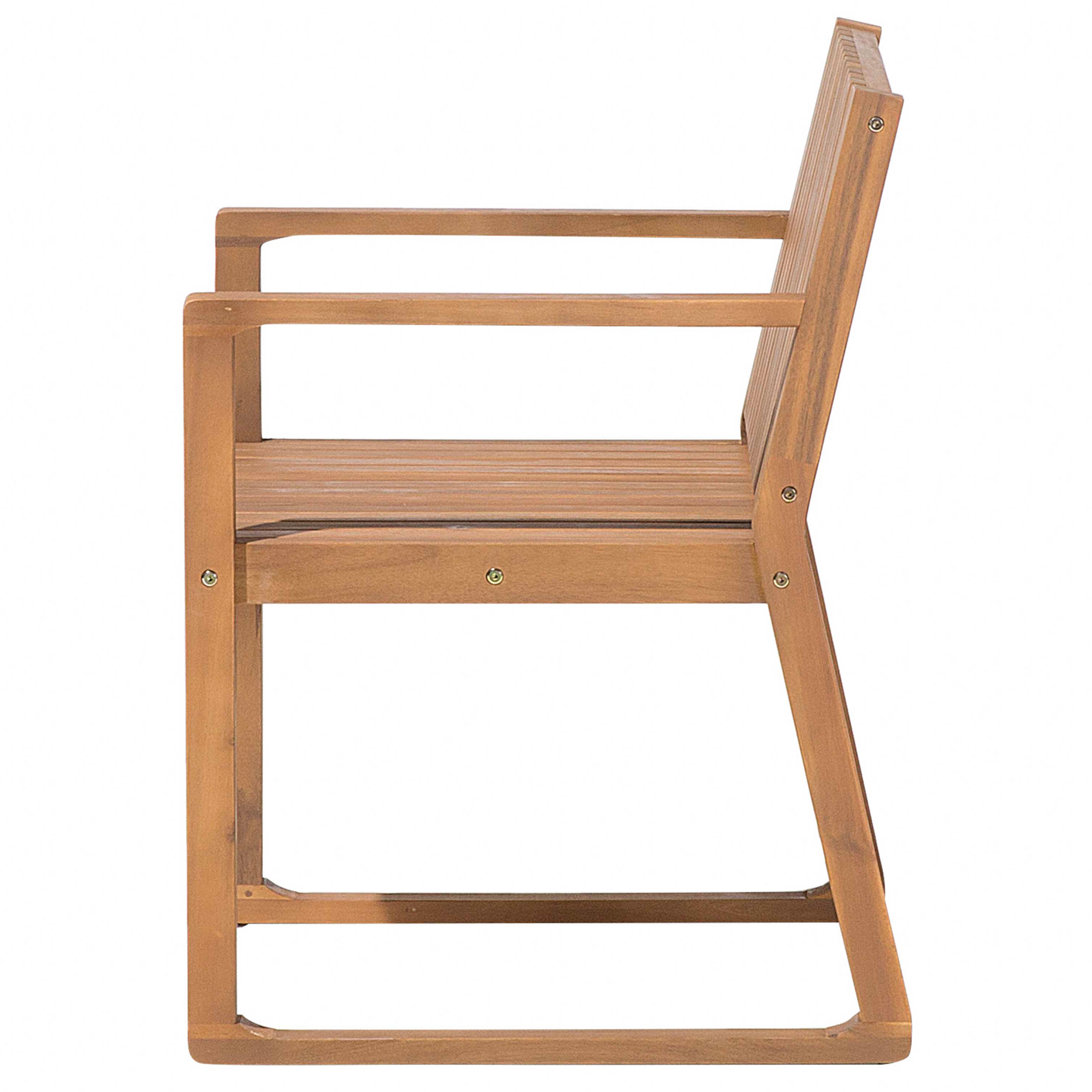 Beliani - Ensemble de Salle à Manger de Jardin en Bois d'Acacia Clair Table et 6 sièges Résistant aux intempéries Design classique - Image 8