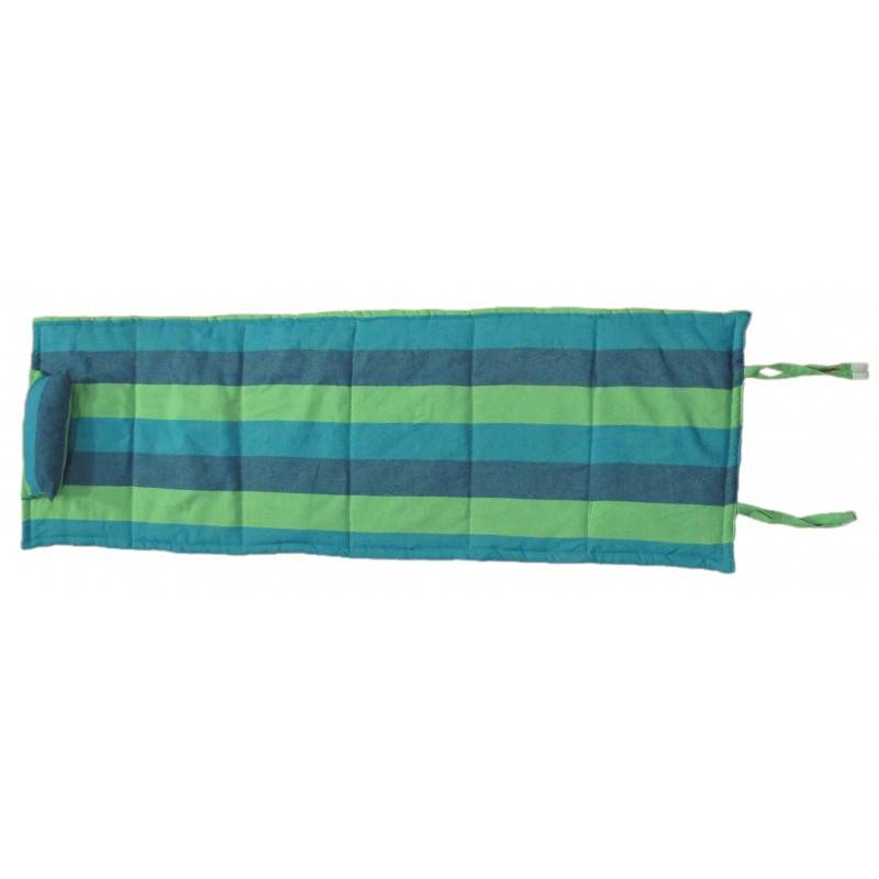 Hamac Detente - Matelas de plage rayé bleu et vert - Hamac Detente - Image 2