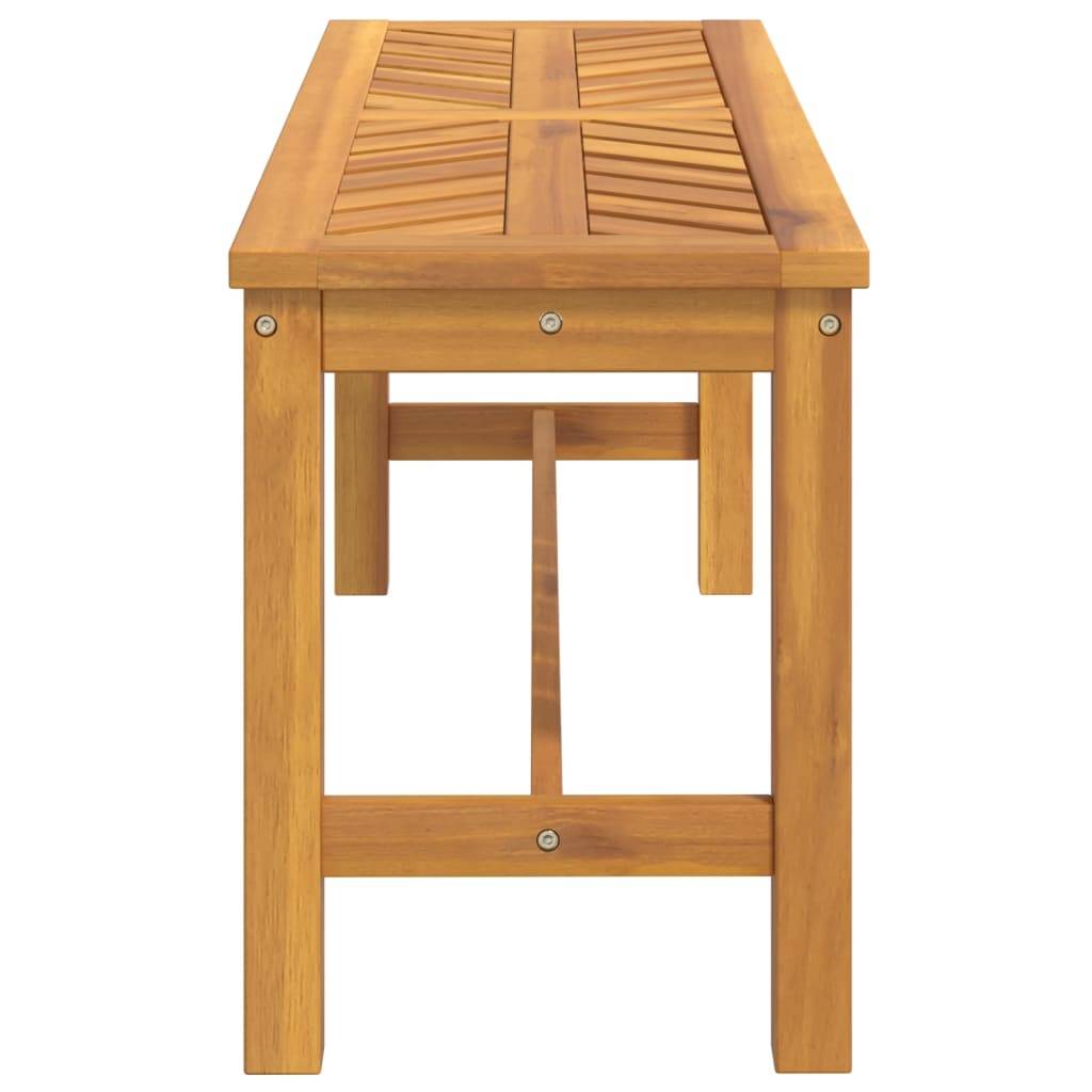 Helloshop26 - Banc de jardin meuble de patio d'extérieur terrasse 110 x 35 x 45 cm bois massif d'acacia - Image 3