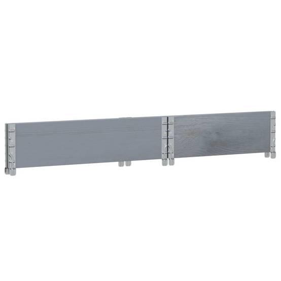 Jardinière bois de pin gris 80 x 60 x 21.5 cm - PANGIVO - Image 6