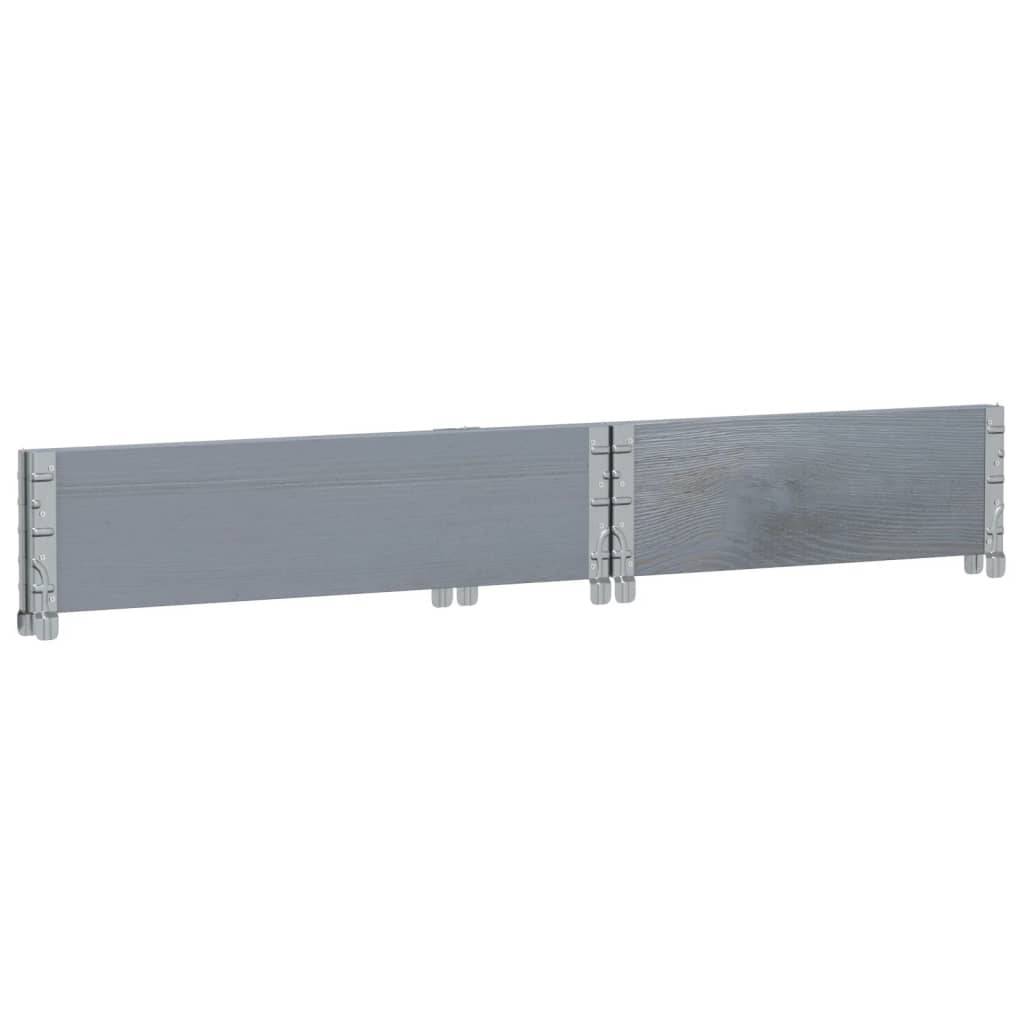 Jardinière bois de pin gris 80 x 60 x 21.5 cm - PANGIVO - Image 6