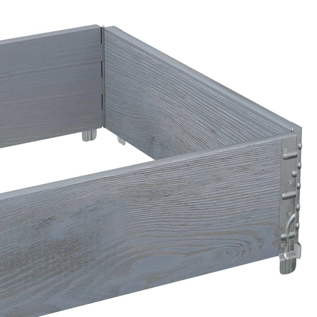 Jardinière bois de pin gris 80 x 60 x 21.5 cm - PANGIVO - Image 7