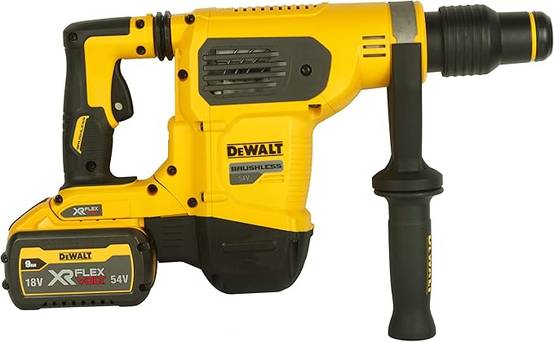 Marteau XR FLEXVOLT SDS Max - 6,0J 54V - DEWALT - avec 2 batteries 54V 9.0Ah - chargeur - coffret - DCH481X2 - Image 4