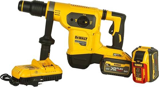 Marteau XR FLEXVOLT SDS Max - 6,0J 54V - DEWALT - avec 2 batteries 54V 9.0Ah - chargeur - coffret - DCH481X2 - Image 1
