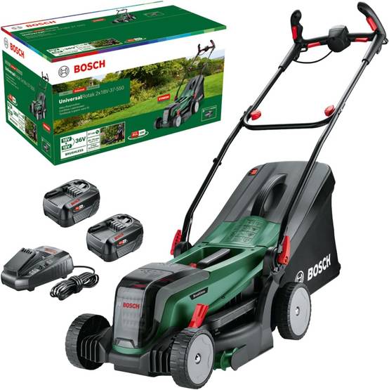 Bosch - Tondeuse à gazon sans fil UniversalRotak 2x18V-37-550 - 2 batteries 4,0 Ah + 1 chargeur- BOSCH - 06008B9E00 - Image 2