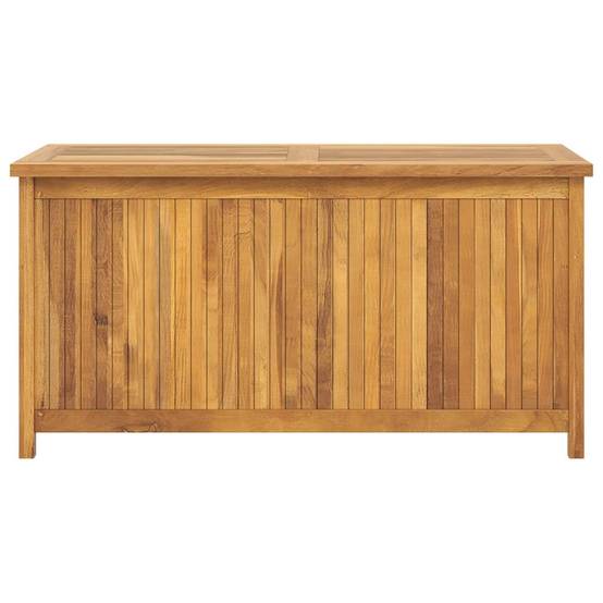 Coffre de jardin bois de teck naturel 114 x 50 x 58 cm - PANGIVO - Image 4