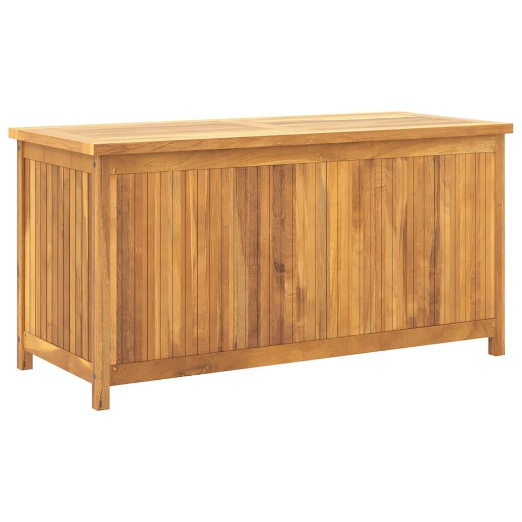 Coffre de jardin bois de teck naturel 114 x 50 x 58 cm - PANGIVO - Image 6