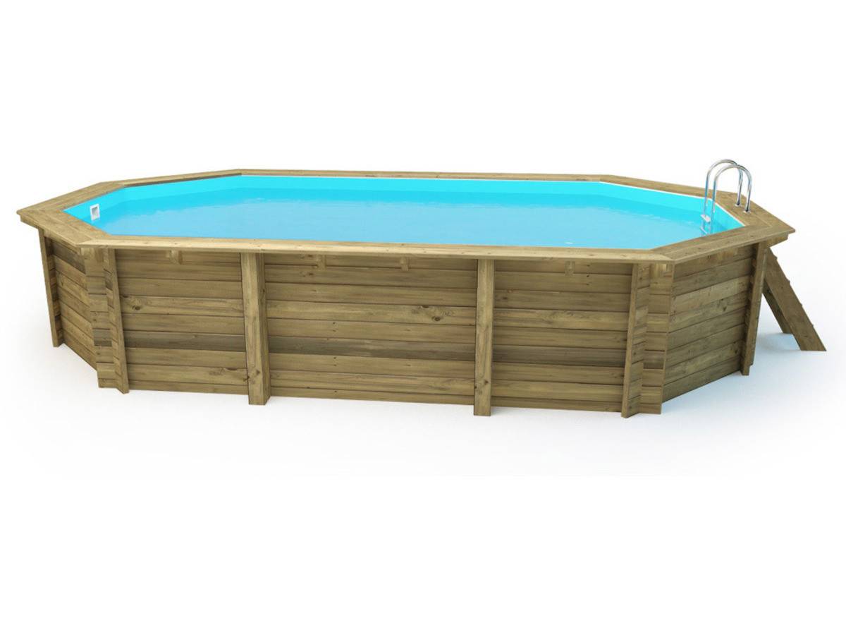 Habitat Et Jardin - Piscine Bois " Sao Paulo " - 6.57 X 4.07 X 1.20 M - Bâche à Bulles  180 µ - Bâche Hiver  280 G/m² - -habitat Et Jardin - Image 3