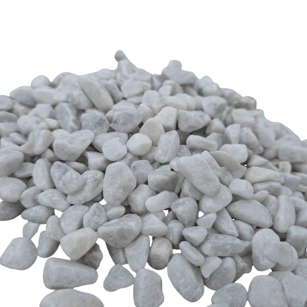 King Matériaux - Galet blanc 8/12 mm – Lot 15 sacs +/- 25 kg - Image 1