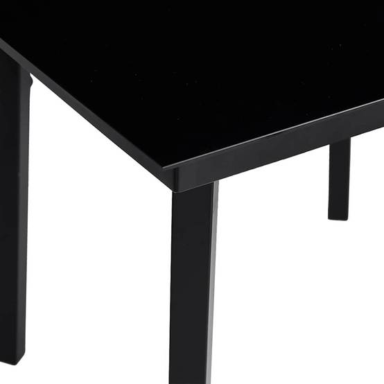 Ensemble Table et Chaises de Jardin 5 Pièces en Polyrotin pour 4 Personnes Noir – ComfortXL Outdoor Living - Image 3