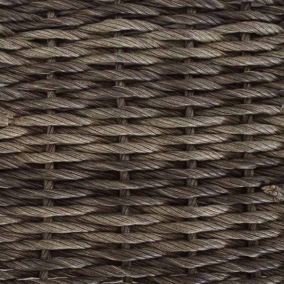 Lot de 2 chaises de jardin polyrotin gris 61 x 58 x 83 cm - PANGIVO - Image 8
