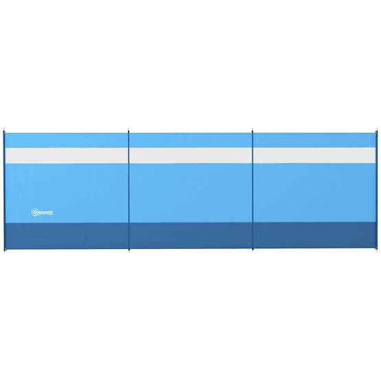 Pare-vent de camping acier bleu 440 x 1 x 140 cm - PANGIVO - Image 2