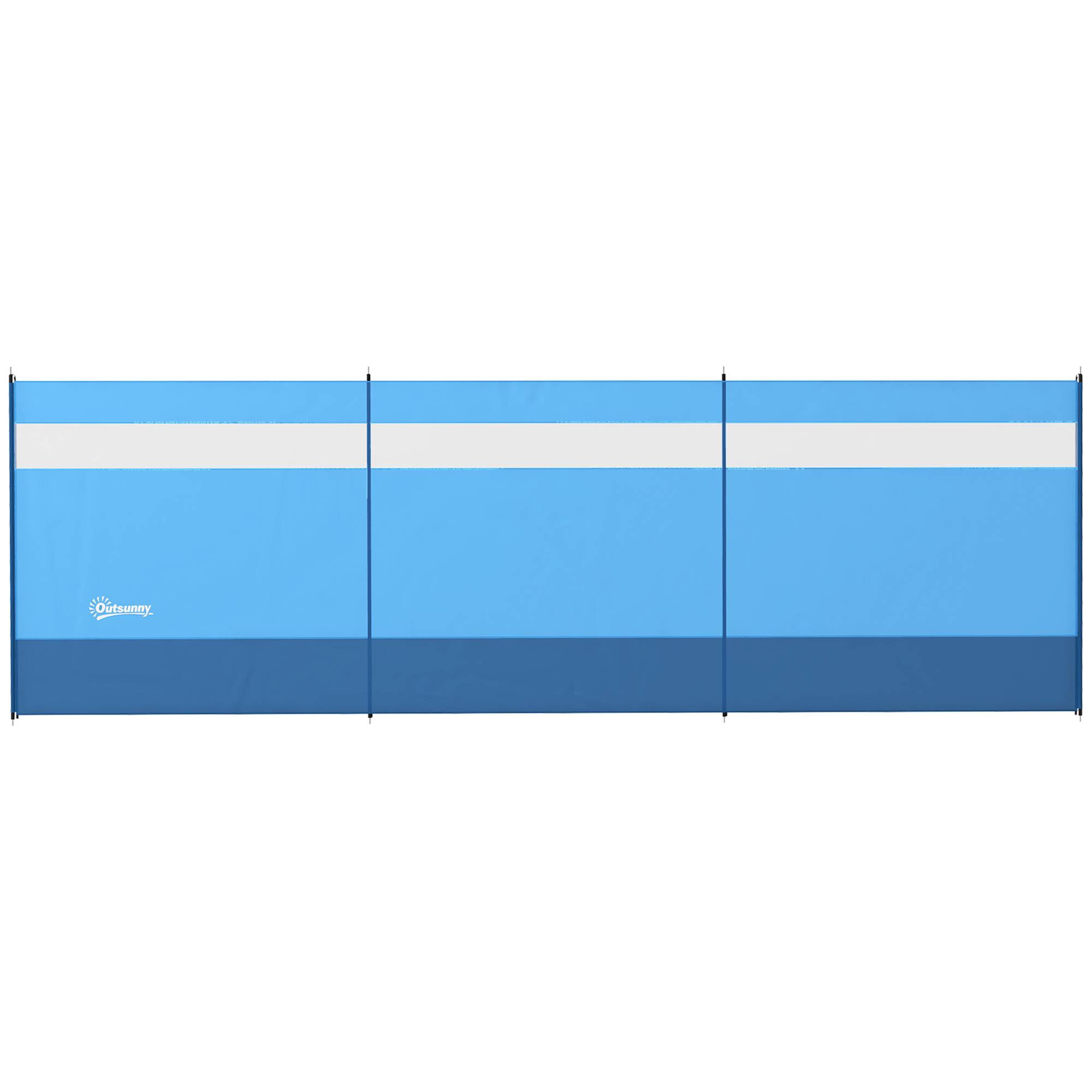 Pare-vent de camping acier bleu 440 x 1 x 140 cm - PANGIVO - Image 2