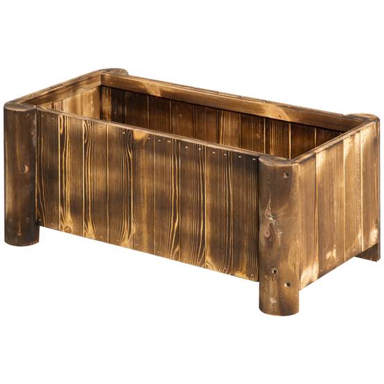 ComfortXL - Jardinière rectangulaire bois de sapin balcon et jardin culture facile 70x35x30cm - ComfortXL Outdoor Living - Image 2