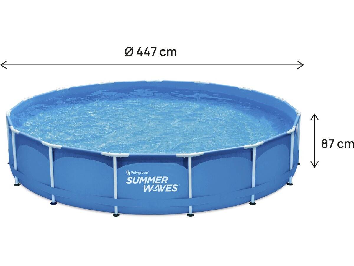 Piscine Tubulaire Ronde "annie" – 4,57 X 4,57 X 0,84 M - Bleu -habitat Et Jardin - Image 4