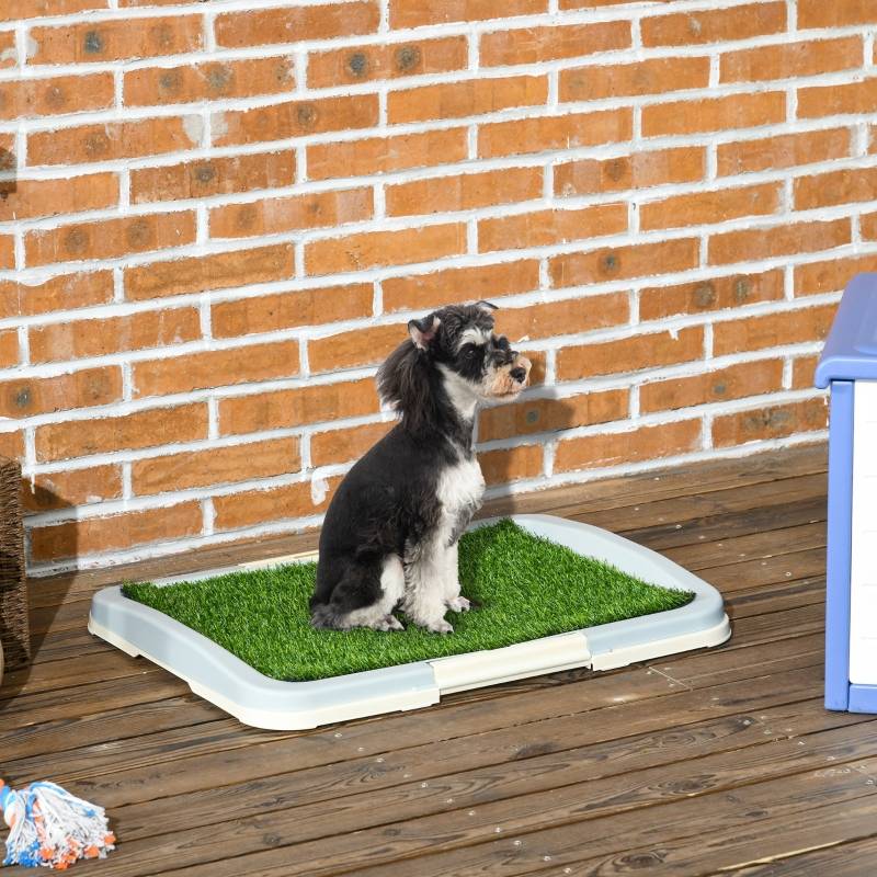 ComfortXL - Toilettes pour chien en gazon synthétique apprentissage propreté chiot 63x48.5cm Vert et Blanc – ComfortXL Outdoor Living - Image 1