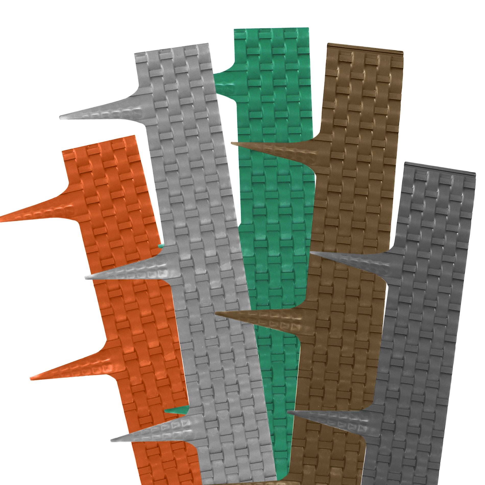 Bordure de pelouse aspect rotin terracotta 20x80 cm – Grande bordure jardin plastique - Image 5