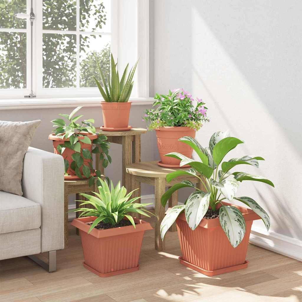 Vidaxl - Pots de plantes 24 pc Rouge brique Plastique vidaXL 3403307 - Image 5