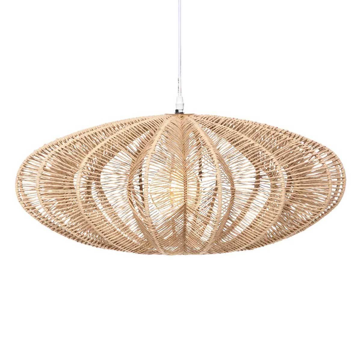 Lampe Suspension Déco "Tery" 57cm Naturel - Image 1
