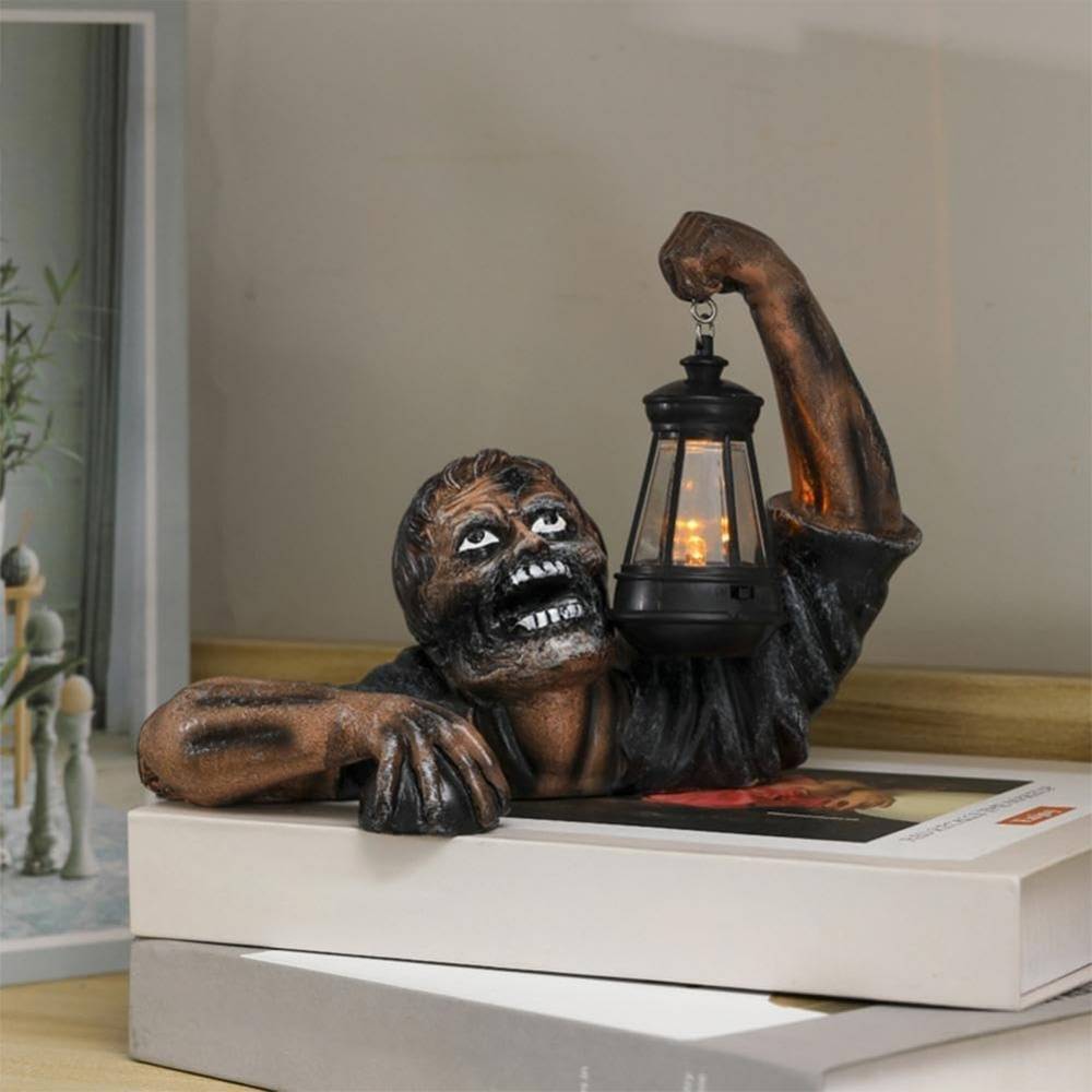 Décoration Halloween Zombie JOYIN Avec Yeux Qui Clignotent, Pour Extérieur