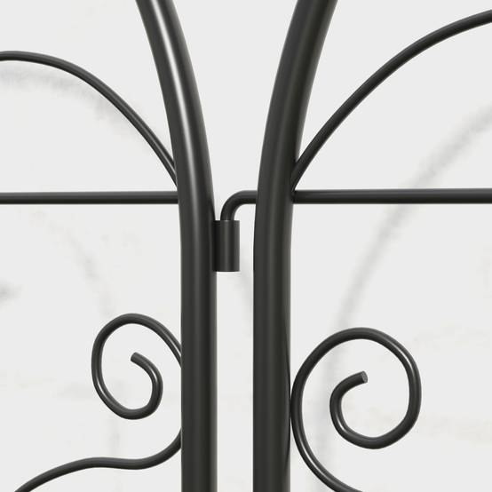 Lot 2 Treillis Métal Jardin Plantes Grimpantes Support Déco Oiseaux 50x120cm Noir - ComfortXL Outdoor Living - Image 8