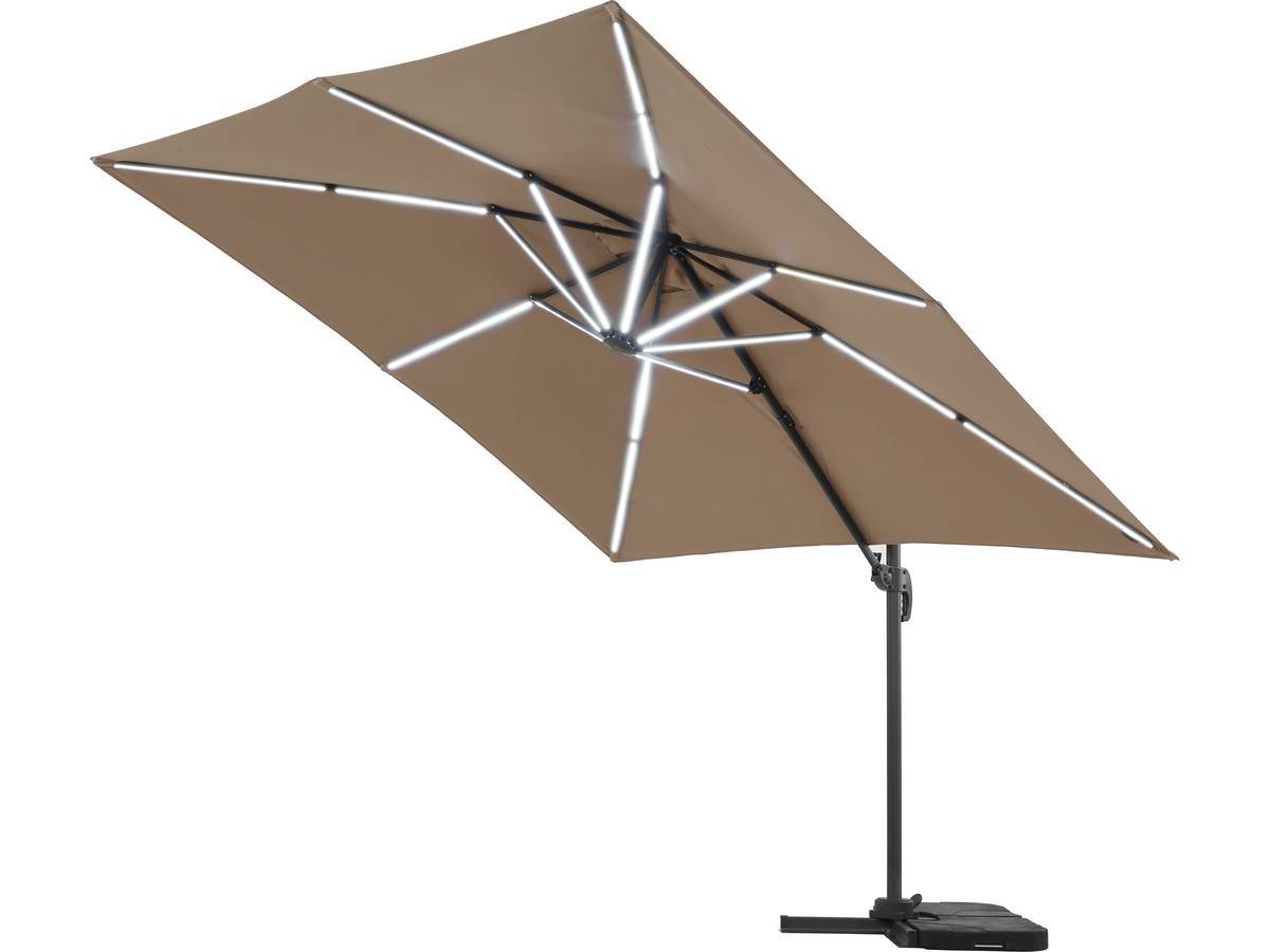 Habitat Et Jardin - Parasol Jardin Déporté Avec Led "sun 4 Luxe" - 3 X 4 M - Taupe -habitat Et Jardin - Image 3