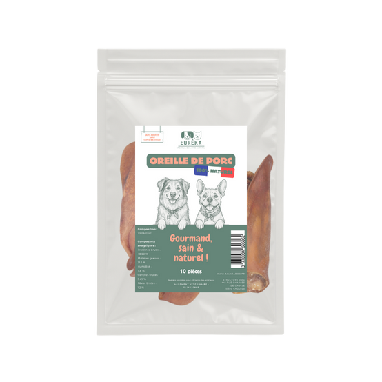 Oreilles de porc pour chiens – Friandises croustillantes, savoureuses et 100% naturelles - Image 1