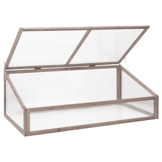 Vidaxl - Serre Gris 110x56x39 cm Bois de sapin vidaXL 362647 - Image 7