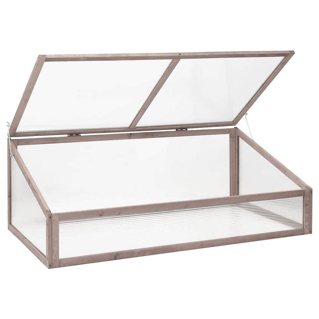 Vidaxl - Serre Gris 110x56x39 cm Bois de sapin vidaXL 362647 - Image 7