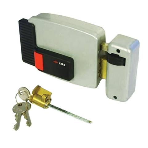 SERRURE ELECT.HORIZONTAL A CYLINDRE CISA 12V AXE 60MM CYL 50MM DROITE 11721-61-1 - Image 1