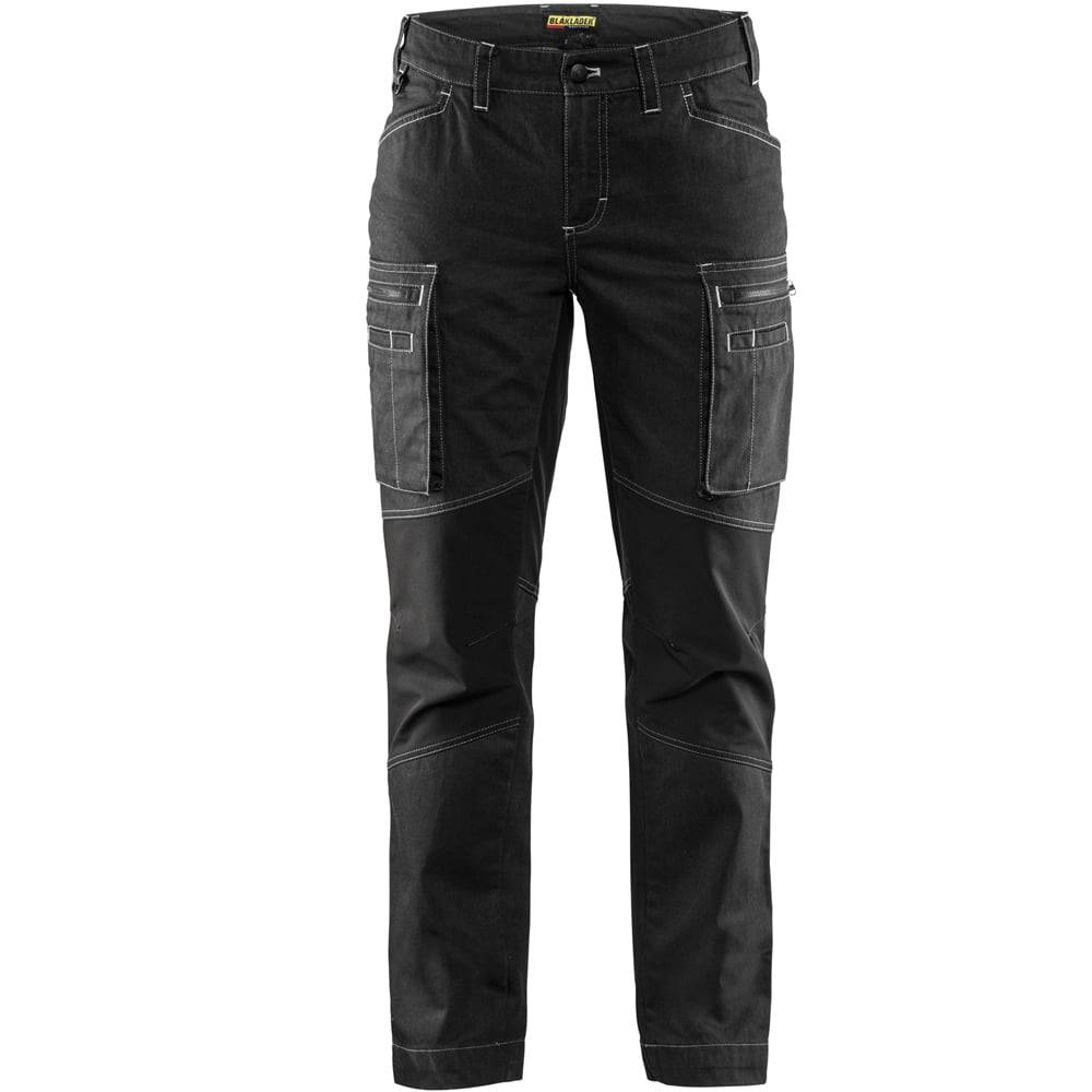 Pantalon de services femme stretch Blaklader Cordura Denim Noir 36