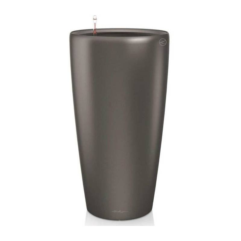 Lechuza - Pot De Fleur Lechuza Rondo Premium 40 - Kit Complet, Anthracite Métallisé - Image 1