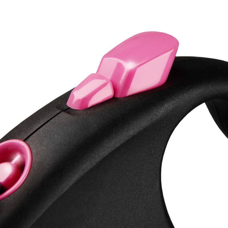 Flexi - Laisse Black Design L Tape 5m black/ pink FU32T5-251-S-CP Flexi - Image 3