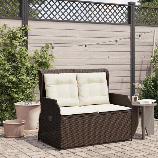 Canapé Inclinable Résine Tressée Brun Confort Extérieur – ComfortXL Outdoor Living - Image 3