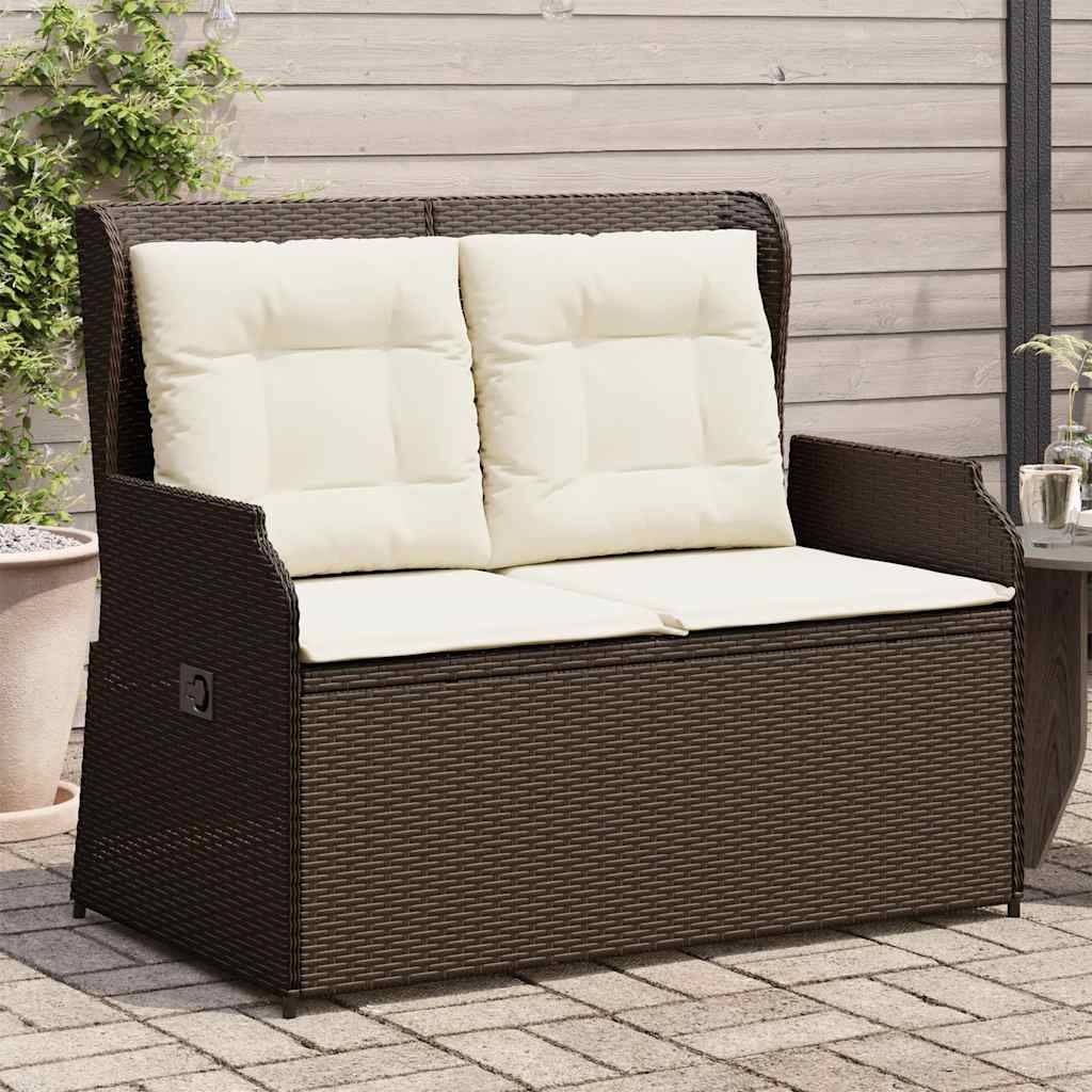 Canapé Inclinable Résine Tressée Brun Confort Extérieur – ComfortXL Outdoor Living - Image 1