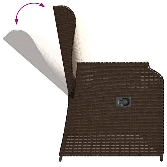 Canapé Inclinable Résine Tressée Brun Confort Extérieur – ComfortXL Outdoor Living - Image 7