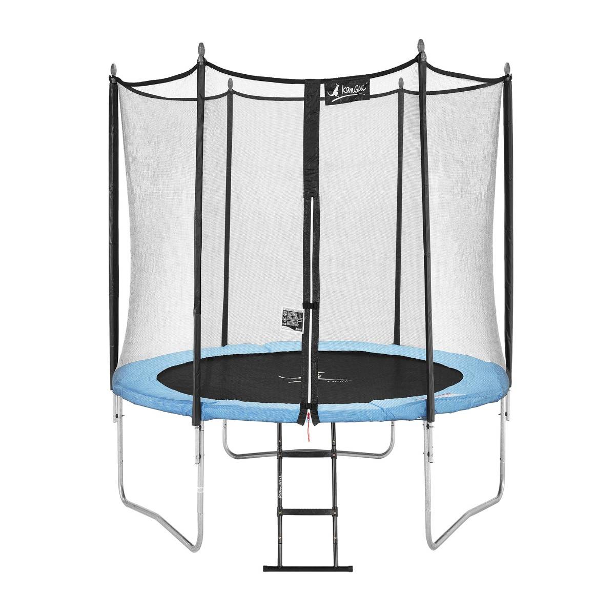 Kangui - Trampoline de jardin 250 cm + filet de sécurité + échelle | Normes CE/EU Kangui - Image 1