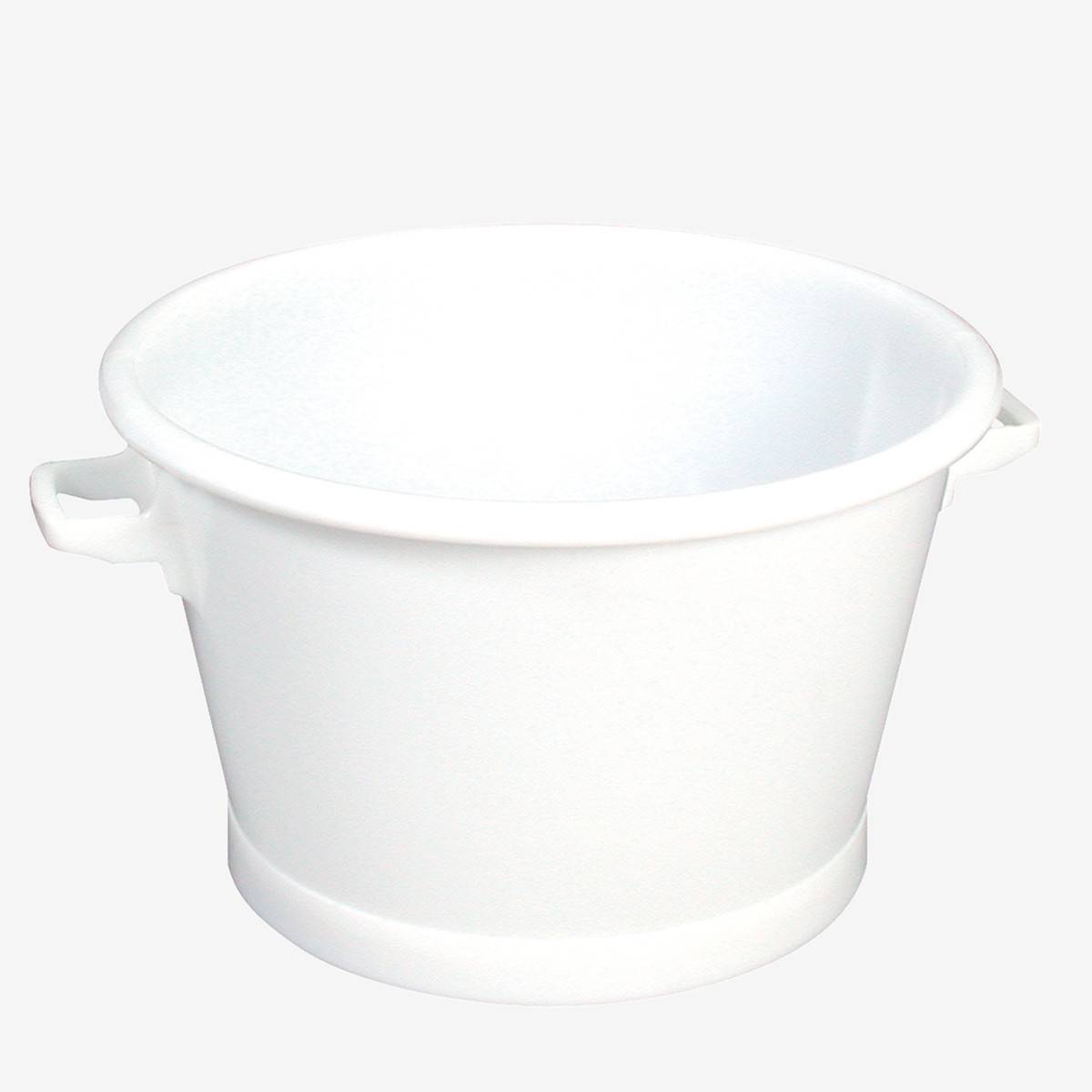 Baquet Rond Fond Renforcé Blanc - Gilac -
