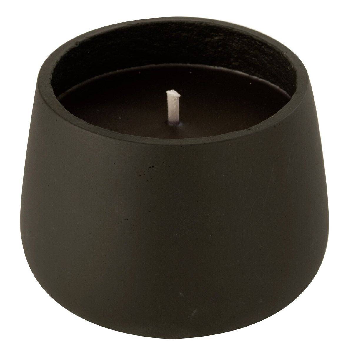 Bougie Extérieure Ciment "Brittney" 13cm Noir - Image 1
