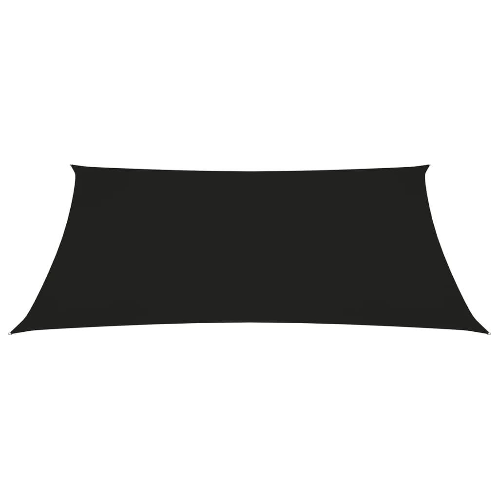 Helloshop26 - Voile d'ombrage parasol tissu oxford trapèze 3/5 x 4 m noir - Image 2