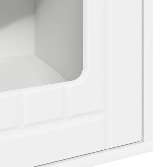 Maison pour chat bois d'ingénierie blanc 53 x 52 x 62 cm - PANGIVO - Image 9